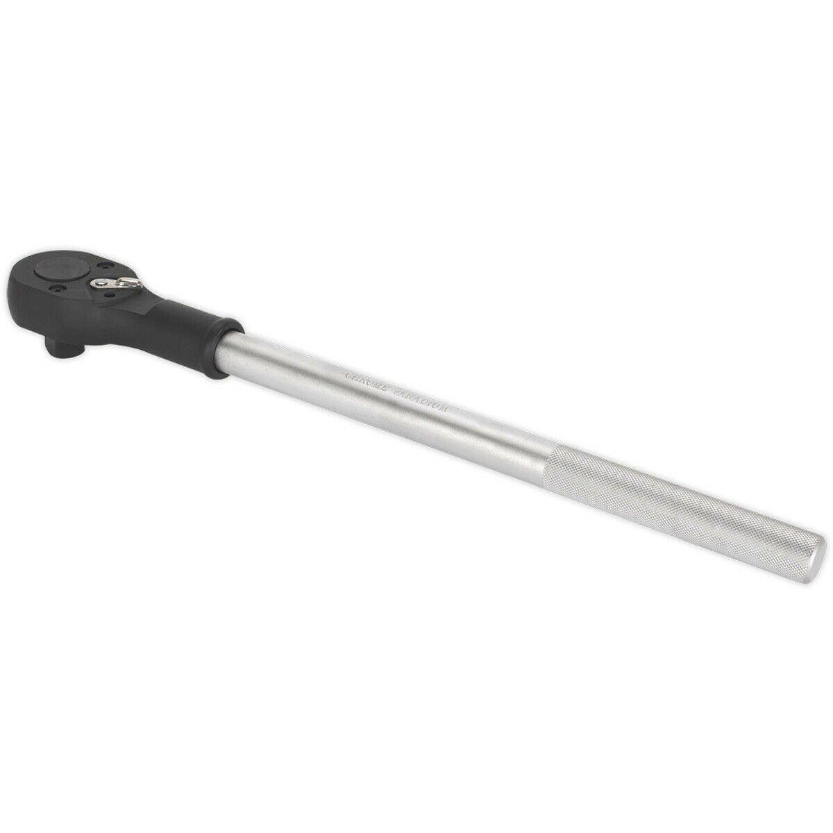 500mm 24-Tooth Flip Reverse Ratchet Wrench - 3/4 Inch Sq Drive - Pear-Head
