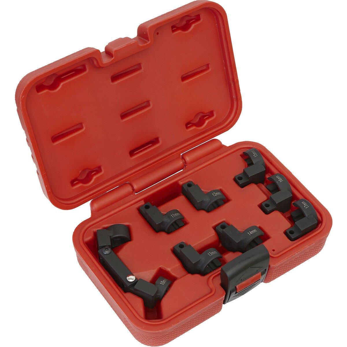 9 Piece Injector Pipe Socket Set - Flexible 3/8