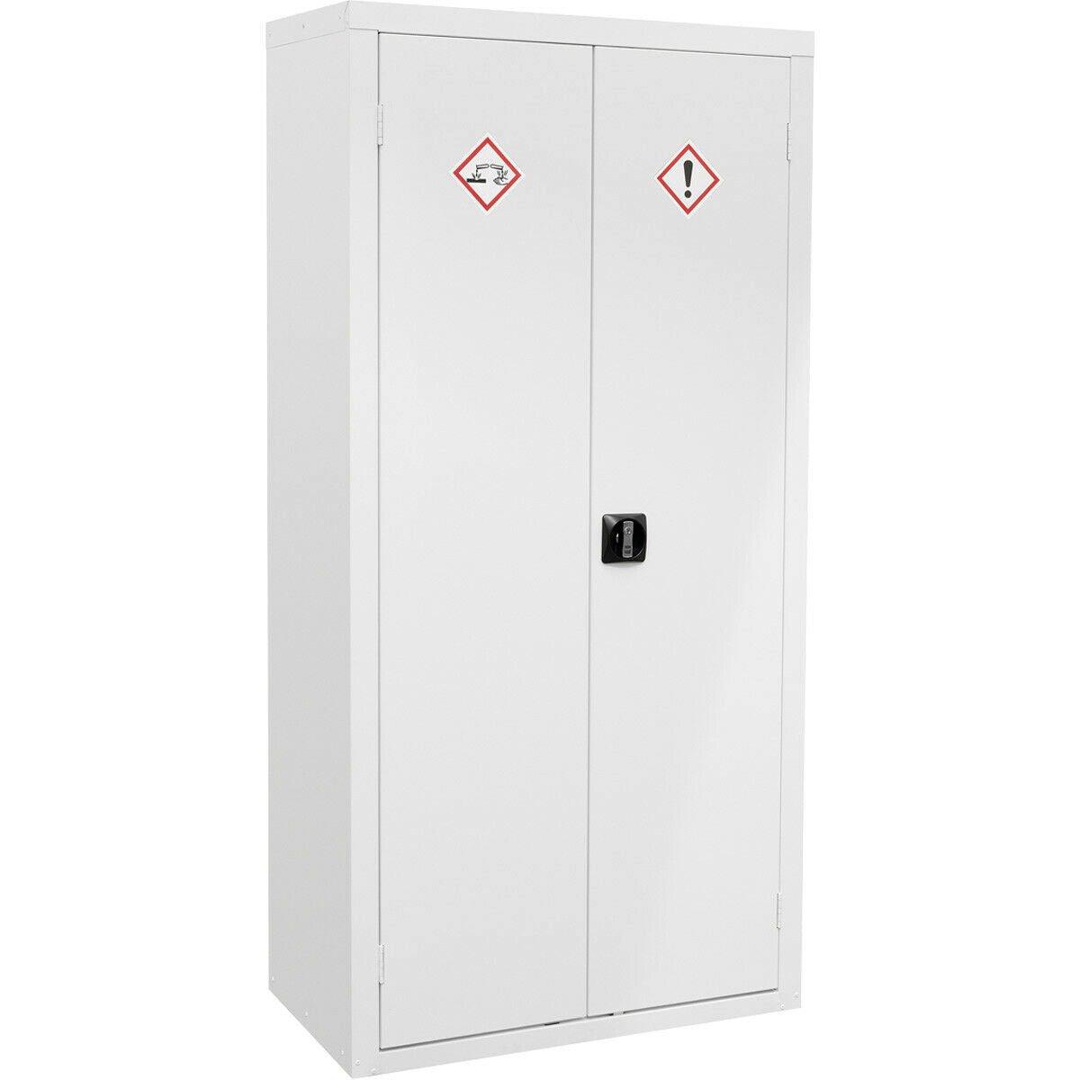 Acid & Alkali Substance Cabinet - 900 x 460 x 1800mm - 2 Door - 2-Point Key Lock
