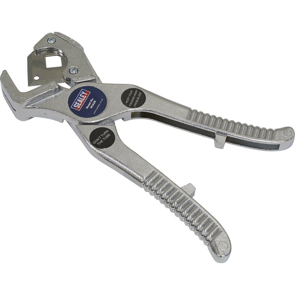 Rubber & Reinforced Hose Cutter - 3mm to 25mm Capacity - Reversible Steel Blade