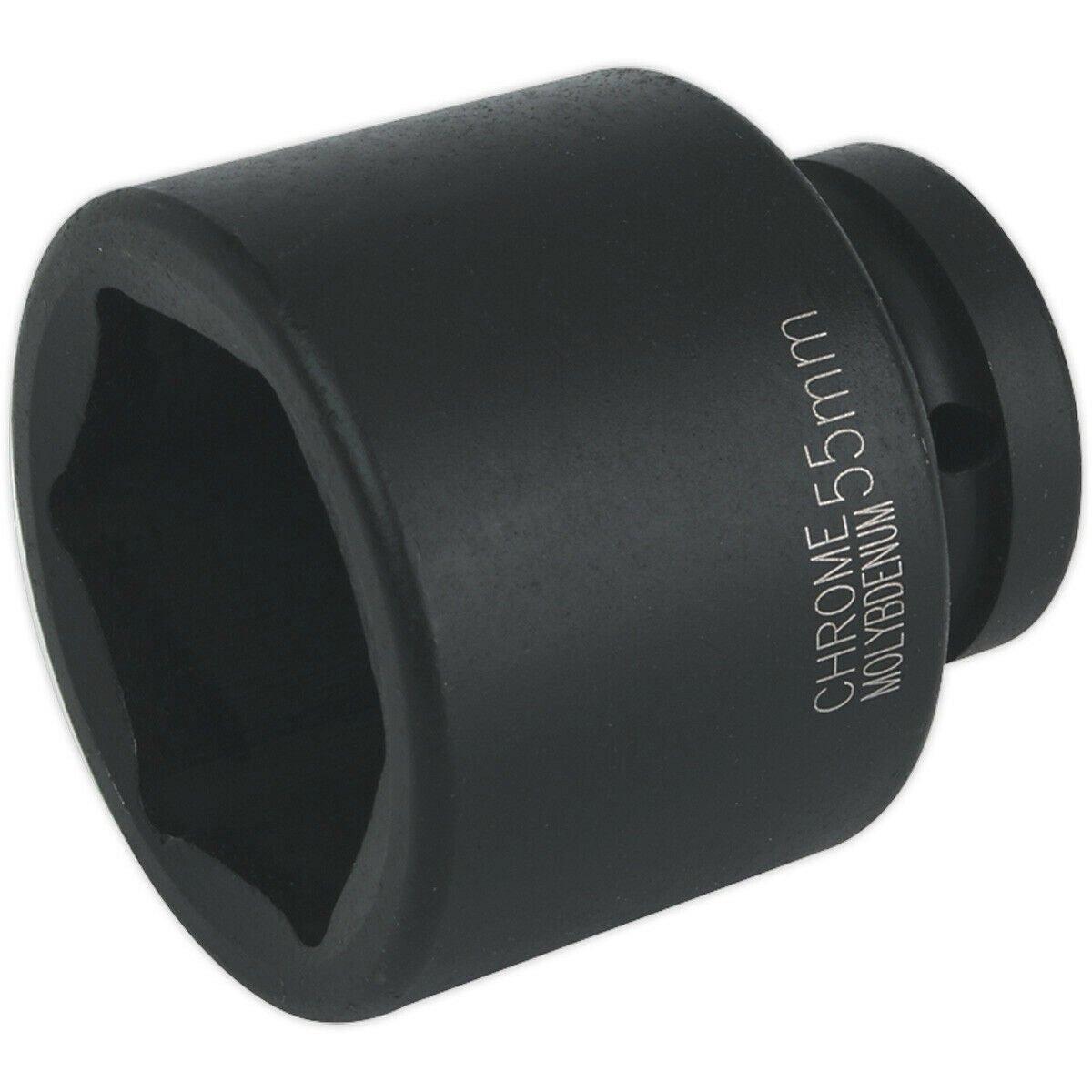 55mm Forged Impact Socket - 1 Inch Sq Drive - Chromoly Impact Wrench Socket