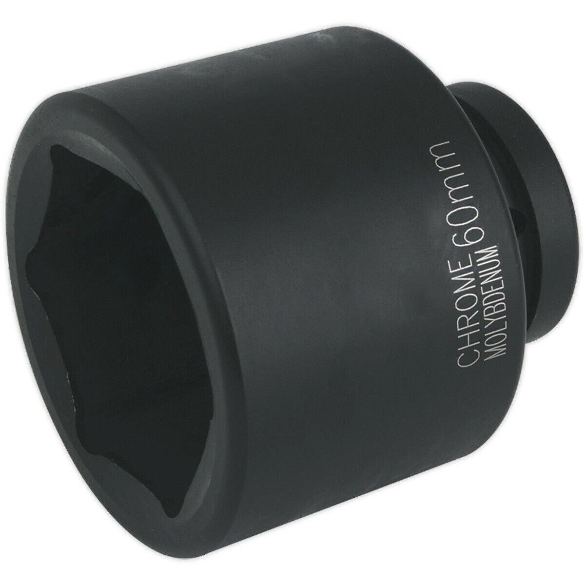 60mm Forged Impact Socket - 1 Inch Sq Drive - Chromoly Impact Wrench Socket