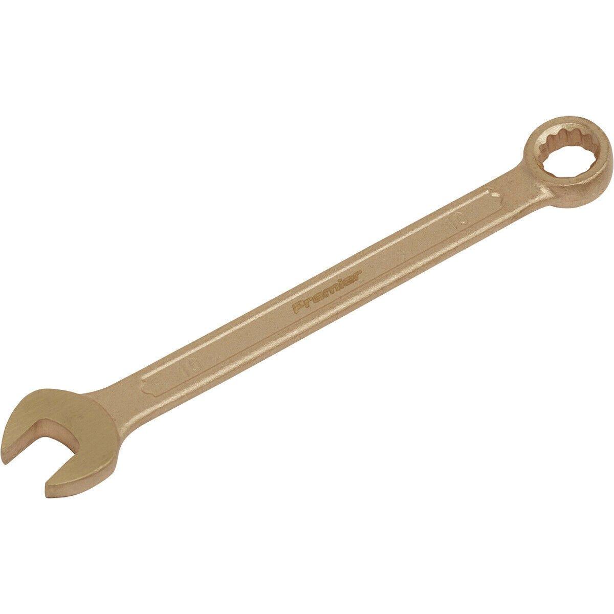 10mm Non-Sparking Combination Spanner - Open-End & 12-Point WallDrive Ring