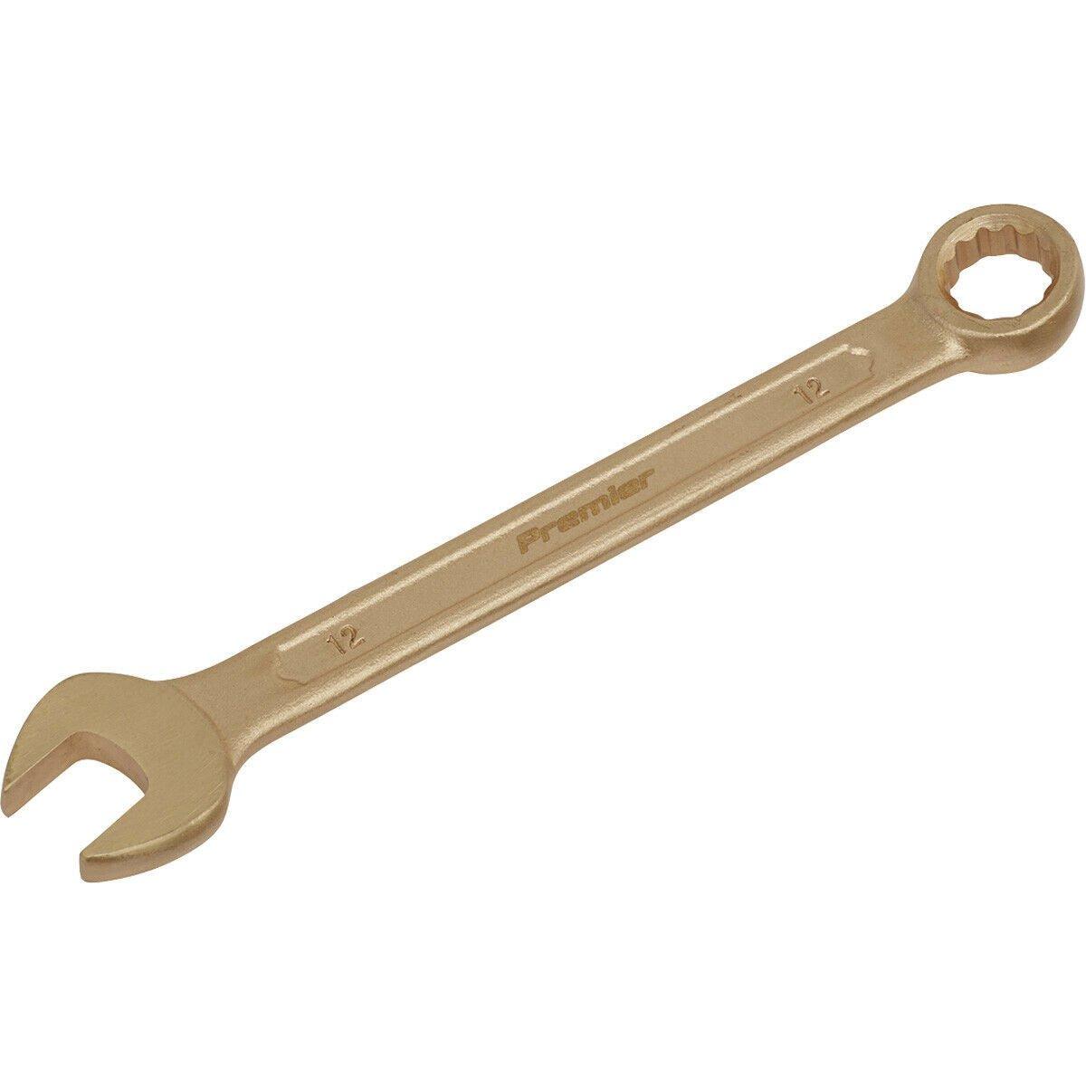 12mm Non-Sparking Combination Spanner - Open-End & 12-Point WallDrive Ring
