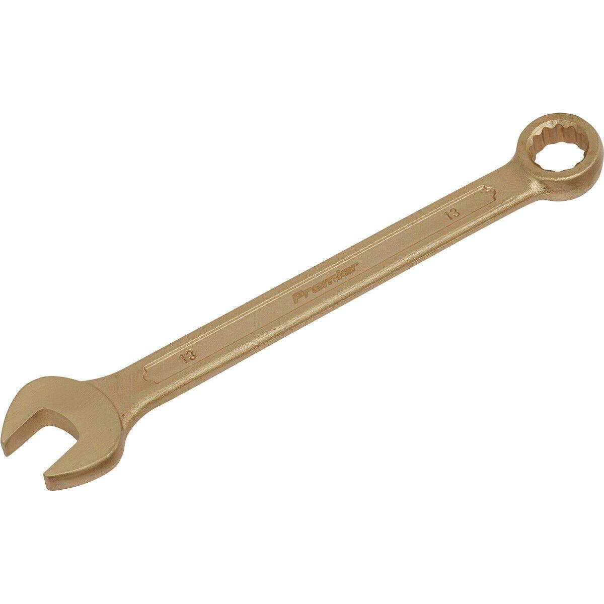 13mm Non-Sparking Combination Spanner - Open-End & 12-Point WallDrive Ring