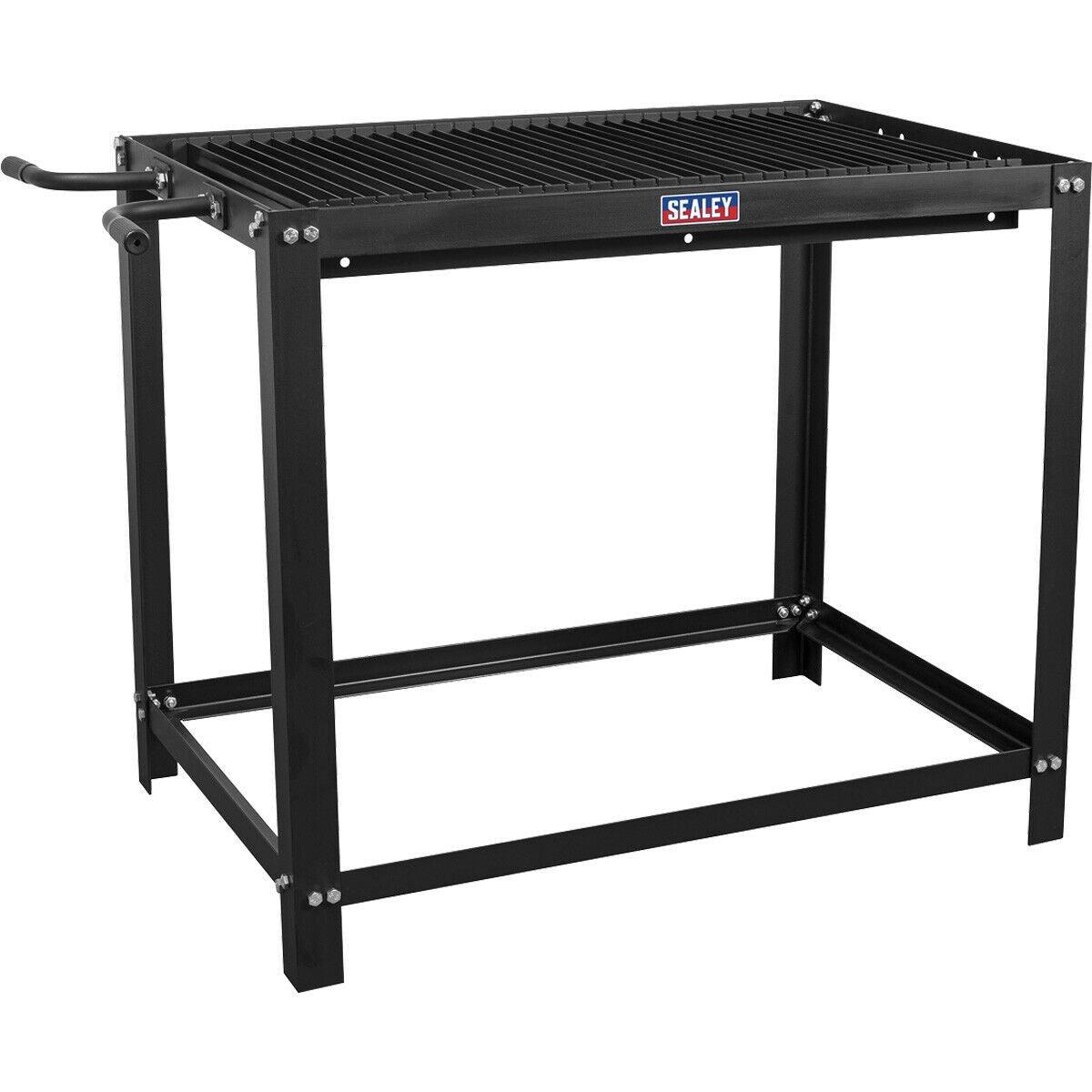 Plasma Cutting Table Workbench - Mild Steel - 113kg Capacity - Replaceable Slats