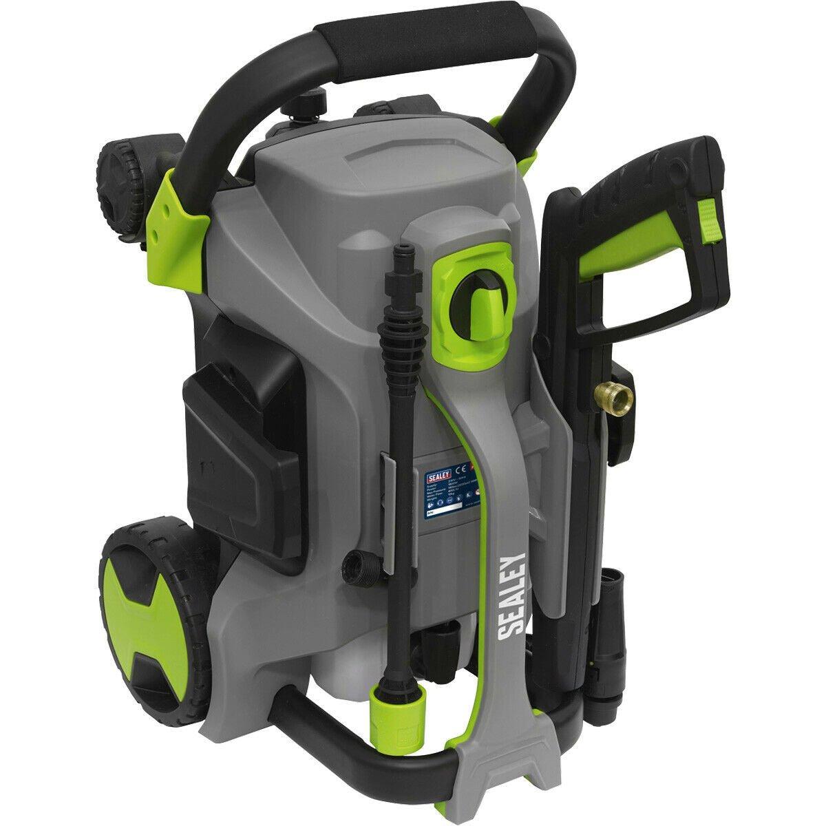 Pull Along Pressure Washer with Total Stop System - 140bar - 1800W Motor