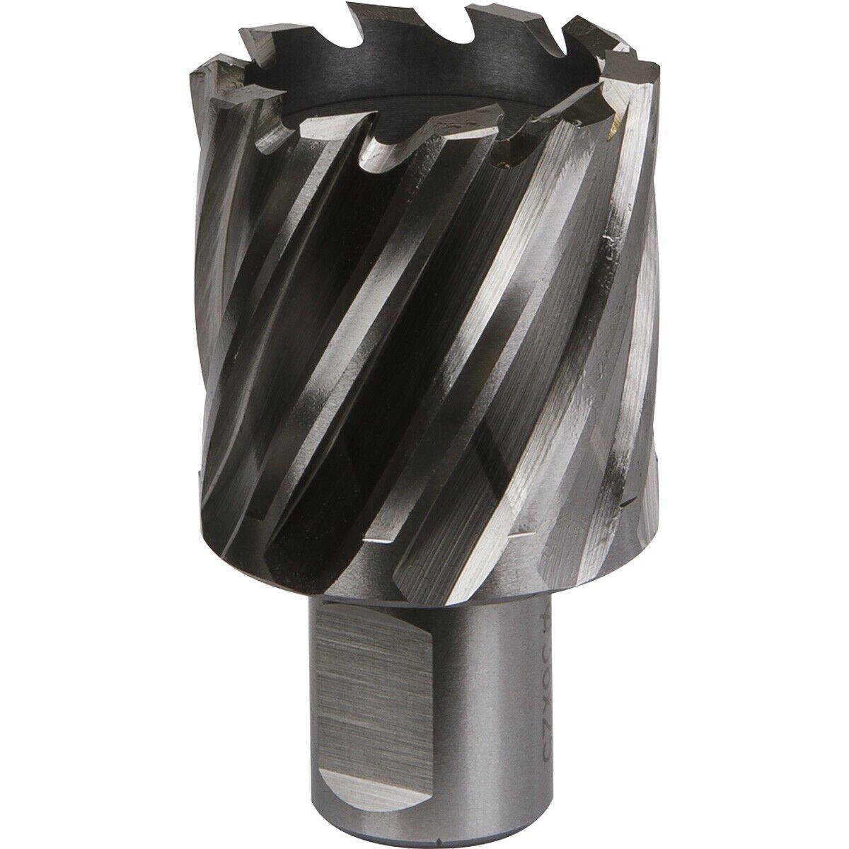 36mm x 25mm Depth Rotabor Cutter - M2 Steel Annular Metal Core Drill 19mm Shank