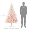 HOMCOM 6FT Realistic Design Faux Christmas Tree Metal Stand thumbnail 4