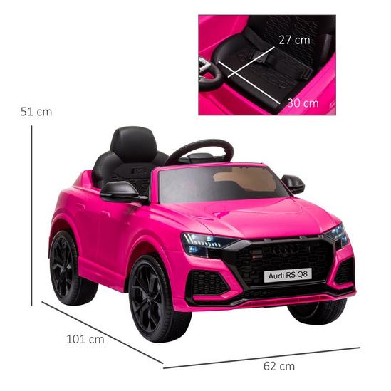 HOMCOM Audi RS Q8 6V Kids Electric Ride On Car Toy Remote MP3 Bluetooth 3