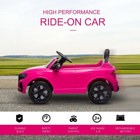 HOMCOM Audi RS Q8 6V Kids Electric Ride On Car Toy Remote MP3 Bluetooth 4