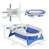HOMCOM Foldable Portable Baby Bath Tub w/ Temperature-Induced Water Plug for 0-3 years thumbnail 3