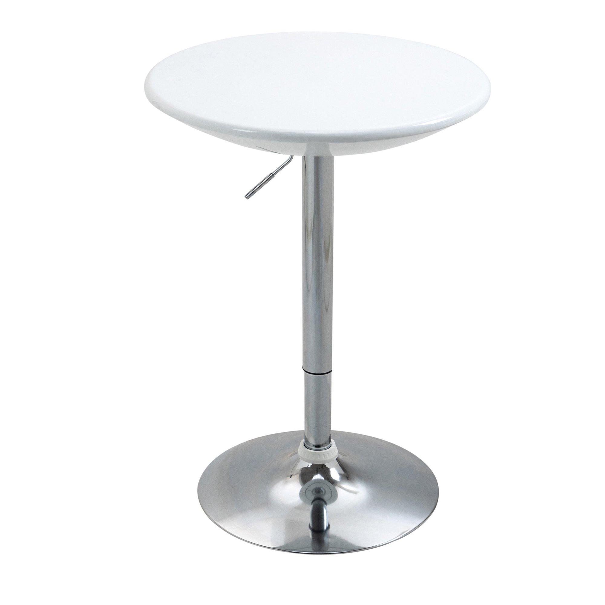 61 cm Round Indoor Home Pub Bar Table Adjustable Bistro Counter Round