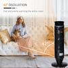 HOMCOM Tower Indoor Space Electric Heater w/ 42° Oscillation Remote Control Timer thumbnail 4
