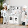 HOMCOM Kids Kitchen Play Cooking Toy Set with Sound & Light, for 3-6 Years Old thumbnail 2