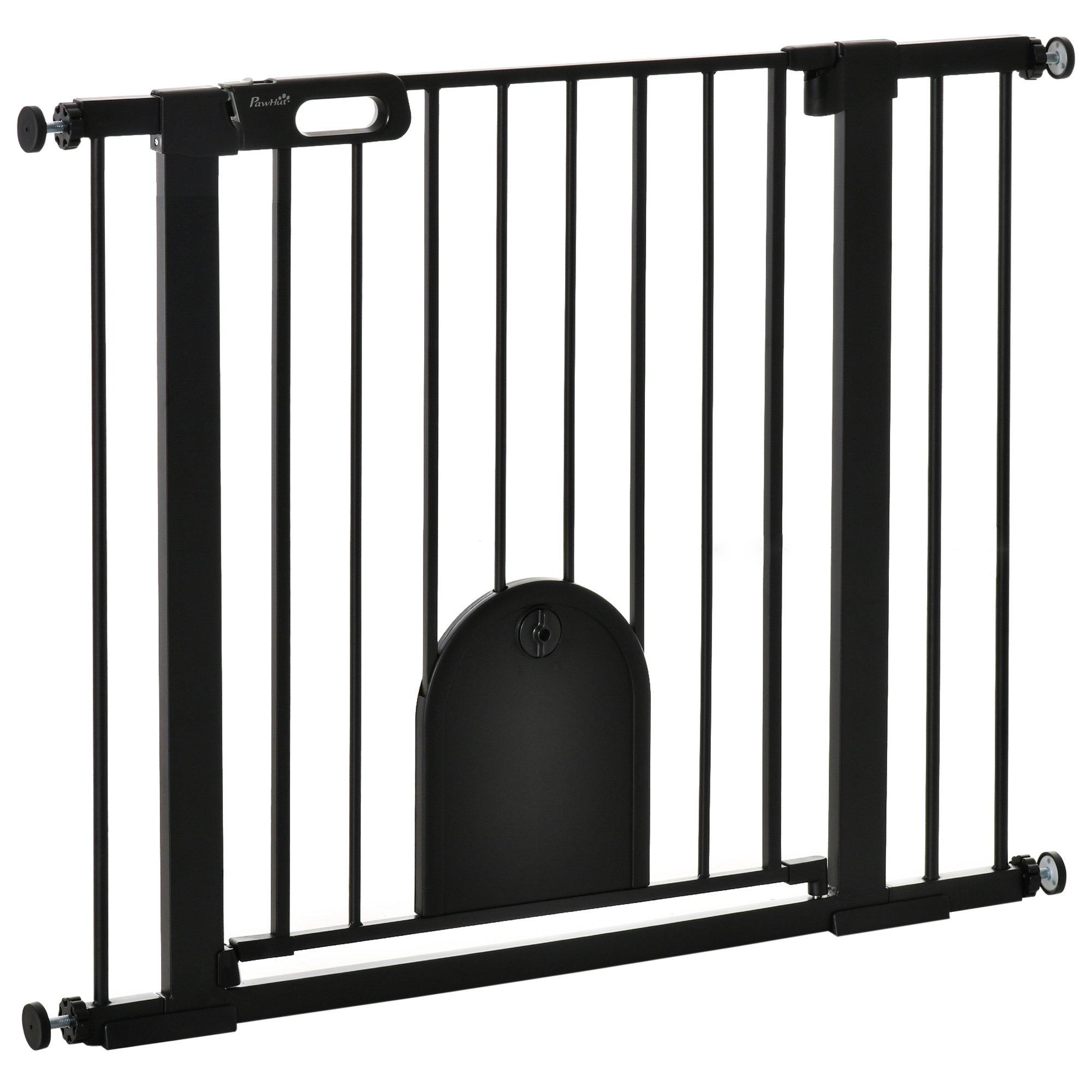 75-82 cm Pet Safety Gate, Stair Pressure Fit, Auto Close, Double Locking