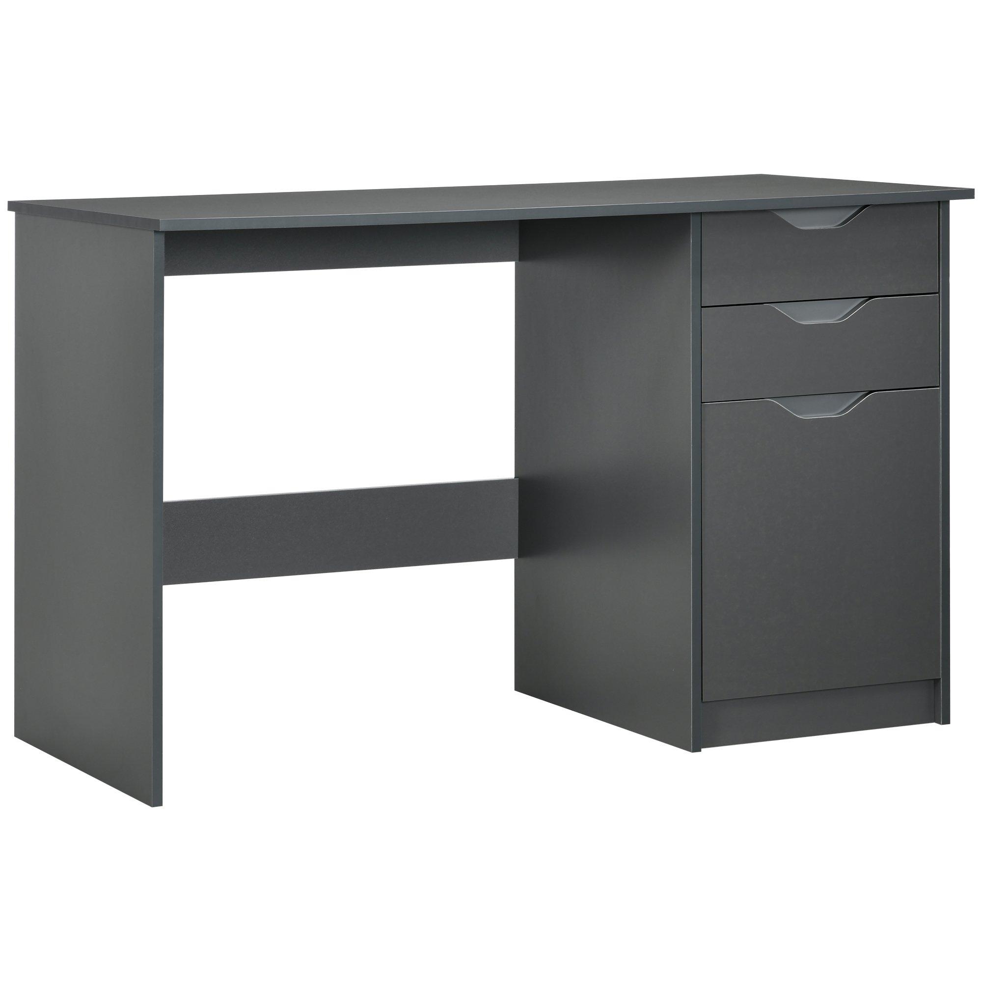 Computer Desk with Drawers Modern Writing Workstation for Home Office