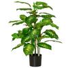 HOMCOM Artificial Evergreen Plant Realistic Fake Tree Potted Home Office thumbnail 1