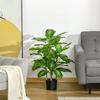 HOMCOM Artificial Evergreen Plant Realistic Fake Tree Potted Home Office thumbnail 3