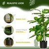 HOMCOM Artificial Evergreen Plant Realistic Fake Tree Potted Home Office thumbnail 5