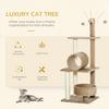 PAWHUT 121cm Cat Tree Tower for Indoor Kitten Activity Centre with Tunnel thumbnail 4