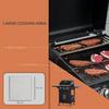 OUTSUNNY 3 Burner Gas Grill Portable BBQ Trolley with 4 Wheels and Side Shelves thumbnail 3