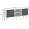 HOMCOM TV Cabinet Unit with Shelves, Entertainment Center with Foldable Drawers thumbnail 3