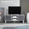 HOMCOM TV Cabinet Unit with Shelves, Entertainment Center with Foldable Drawers thumbnail 4