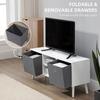 HOMCOM TV Cabinet Unit with Shelves, Entertainment Center with Foldable Drawers thumbnail 5