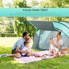 OUTSUNNY 4 Person Camping Tent Pop-up Design w/ Mesh Vents for Hiking thumbnail 4