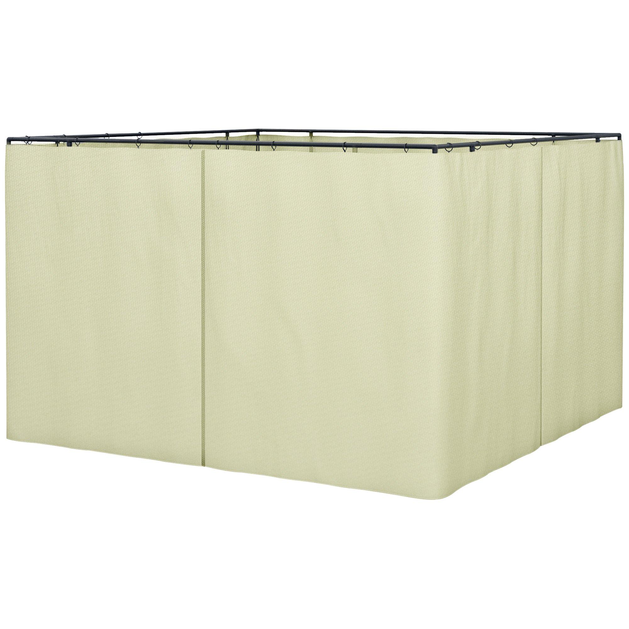 Photos - Garden Furniture Outsunny Outdoor Privacy Curtain 4-Panel Sidewalls for 3 x 3 Metre Gazebos 