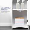 Kleankin Tall Bathroom Storage Cabinet Freestanding Linen Tower Slim Organizer thumbnail 6