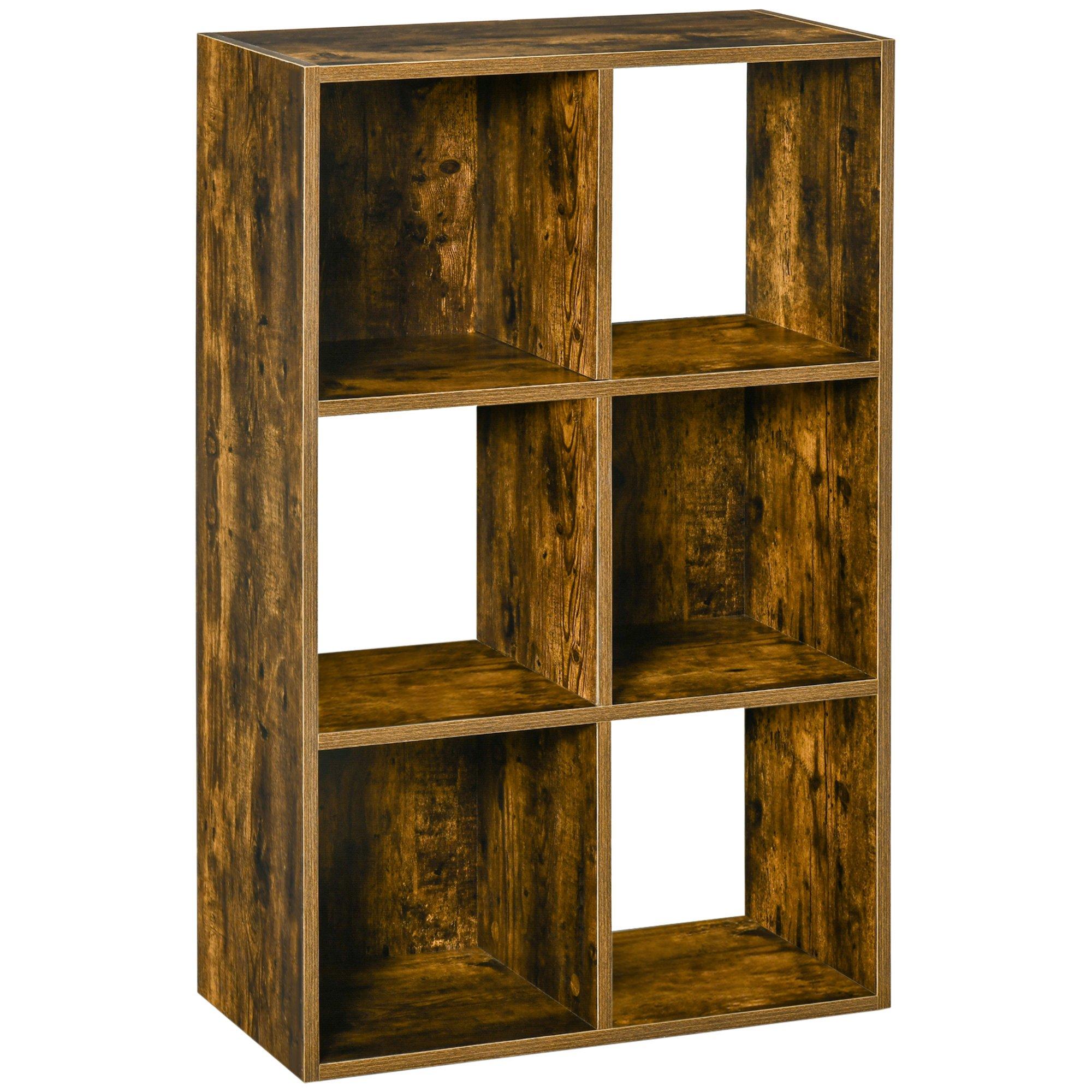 Industrial Style Storage Shelf, Bookcase, Freestanding Bookshelf