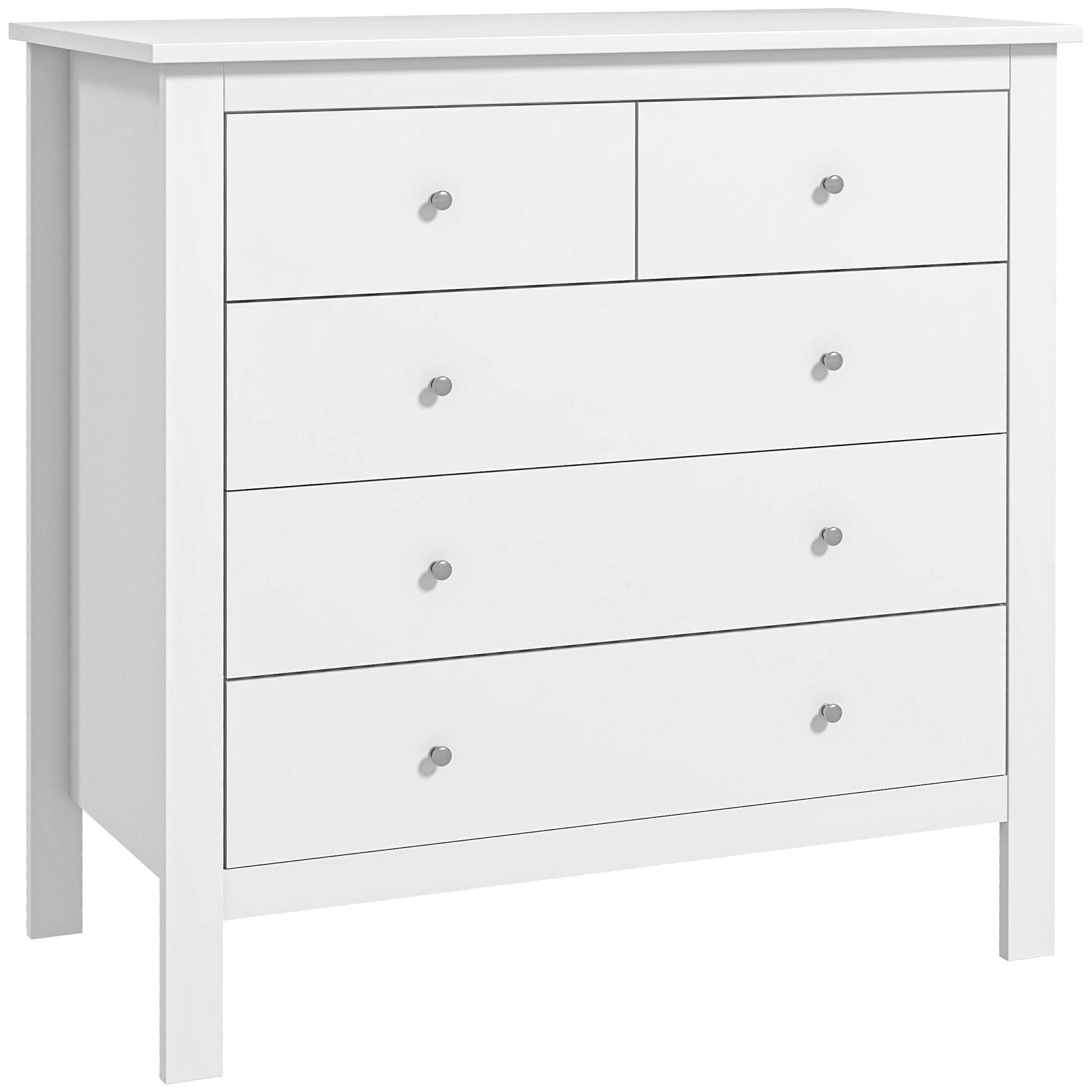 Chest of Drawers 5 Drawer Dresser for Bedroom Storage Cabinet