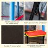 HOMCOM Kids Trampoline withEnclosure Net Zipper Safety Pad Indoor Outdoor thumbnail 5