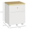 VINSETTO 2-Drawer Filing Cabinet Mobile File Cabinet Legal Size with Lock Wheels thumbnail 3