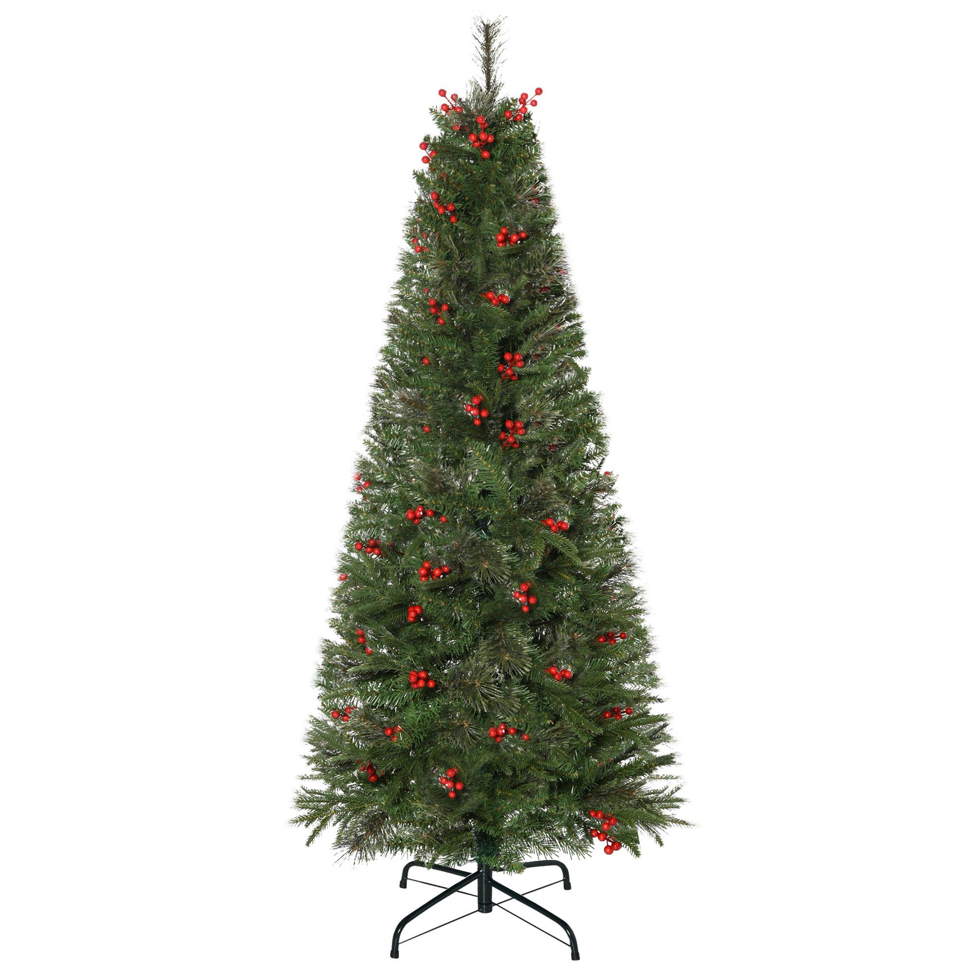 5' Artificial Christmas Tree Decoration Branch Tips Red Berry