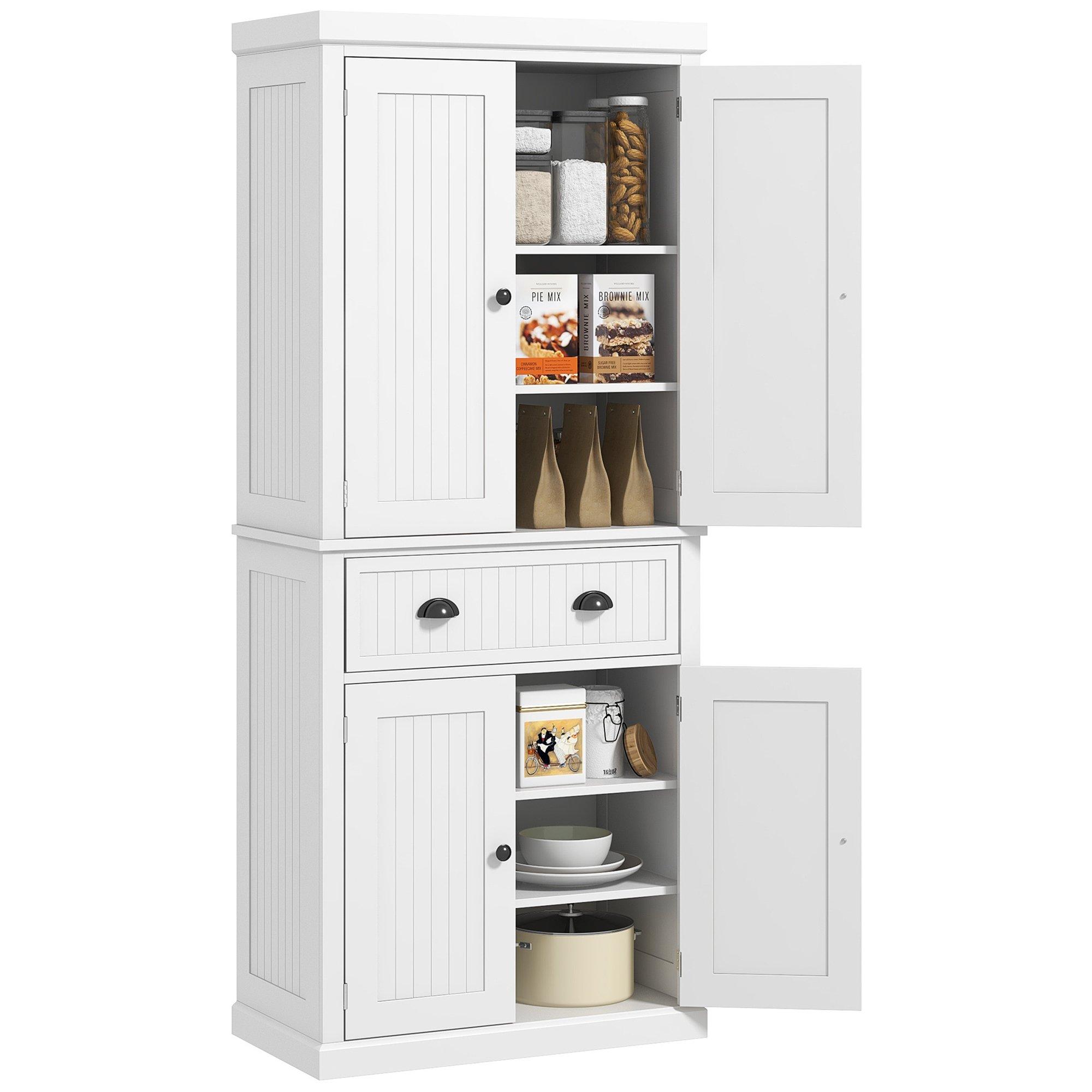 Freestanding Kitchen Storage Cabinet Drawers Cupboards Shelves Home