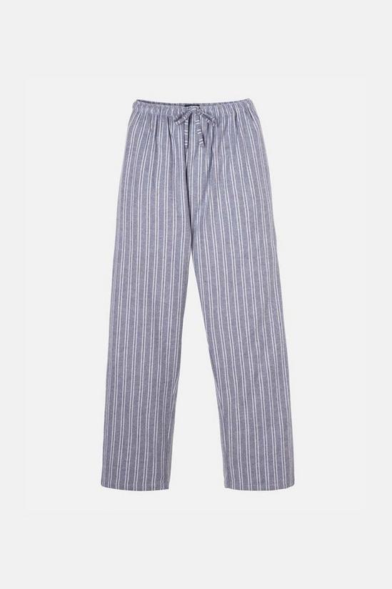British Boxers 'Westwood' Pebble Stripe Brushed Cotton Pyjama Trousers 2