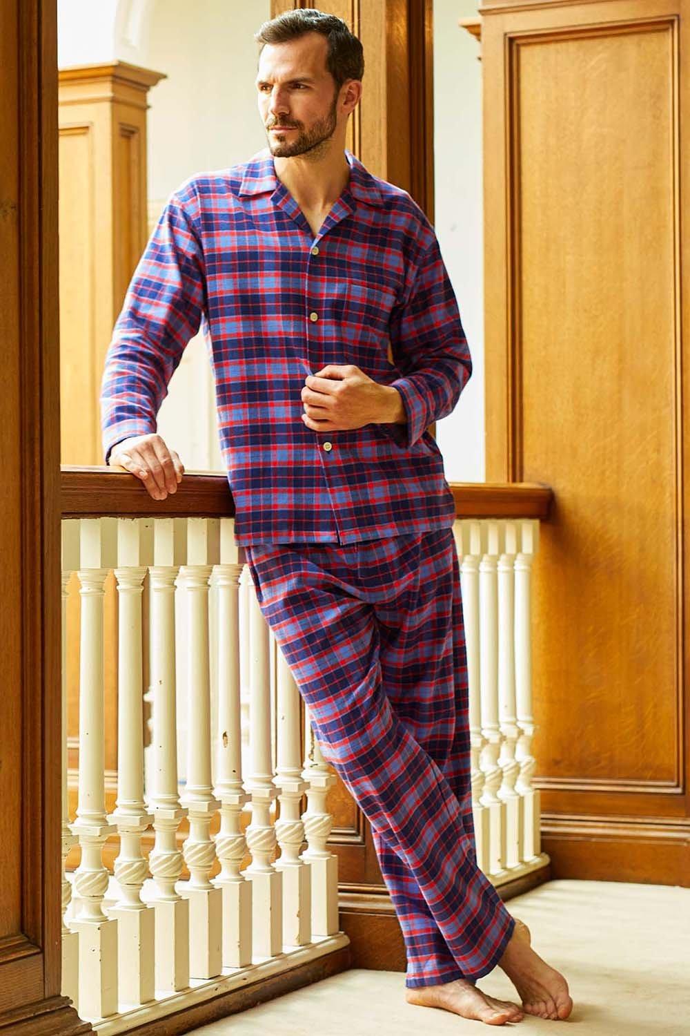 'Braemar' Tartan Brushed Cotton Pyjama Set