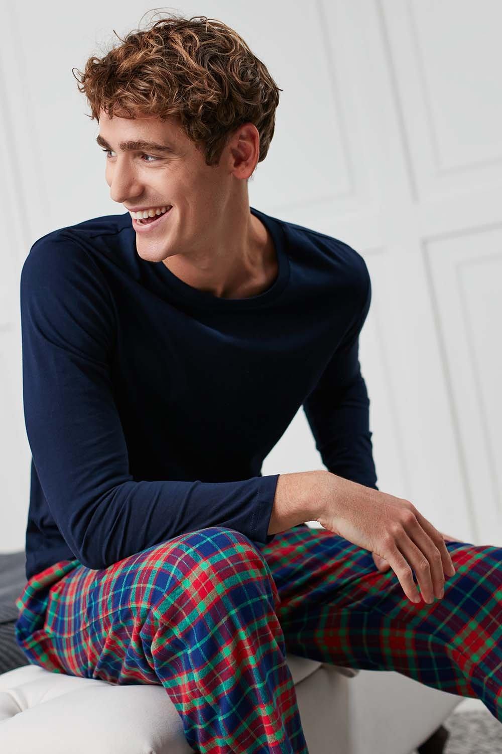 'Cairngorm' Tartan Brushed Cotton Pyjama Trousers