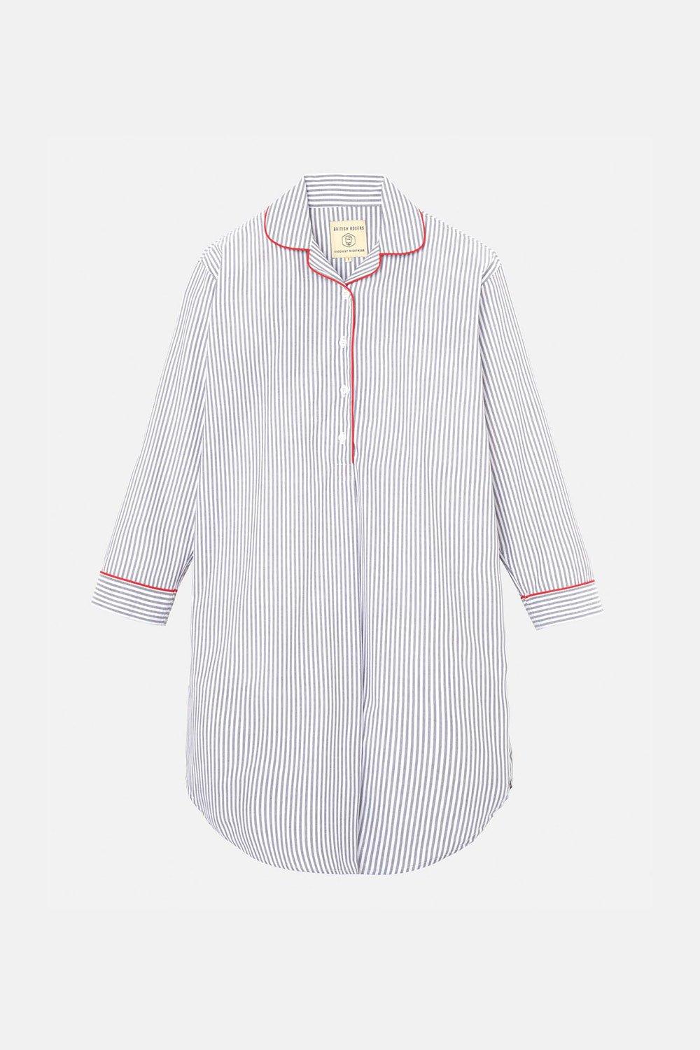 Sussex Stripe Crisp Cotton Nightshirt