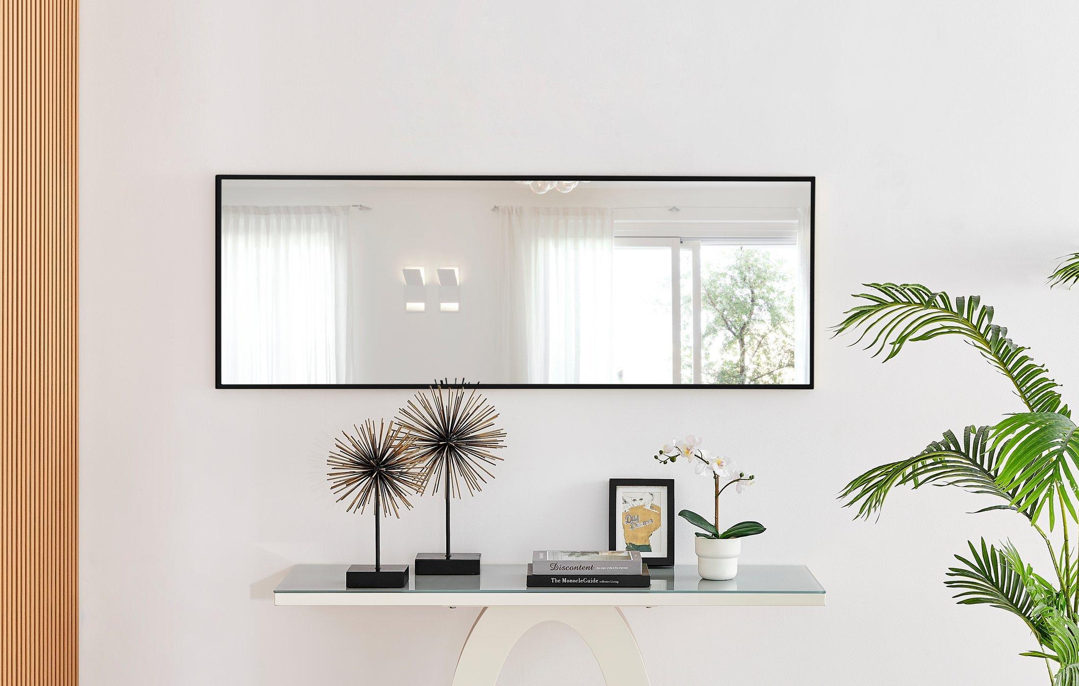 Emma Large 140x50cm Framed Rectangular Vertical Living Room Hallway Wall Mirror