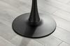 FurnitureboxUK Elina 80cm Round 2-Seater White Marble Effect Pedestal Dining Table thumbnail 4