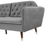 Home Detail Whitby Velvet Sofa Bed With Chesterfield Design With Gold Metal Tipped Wooden Legs thumbnail 2