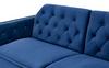 Home Detail Whitby Velvet Sofa Bed With Chesterfield Design With Gold Metal Tipped Wooden Legs thumbnail 4