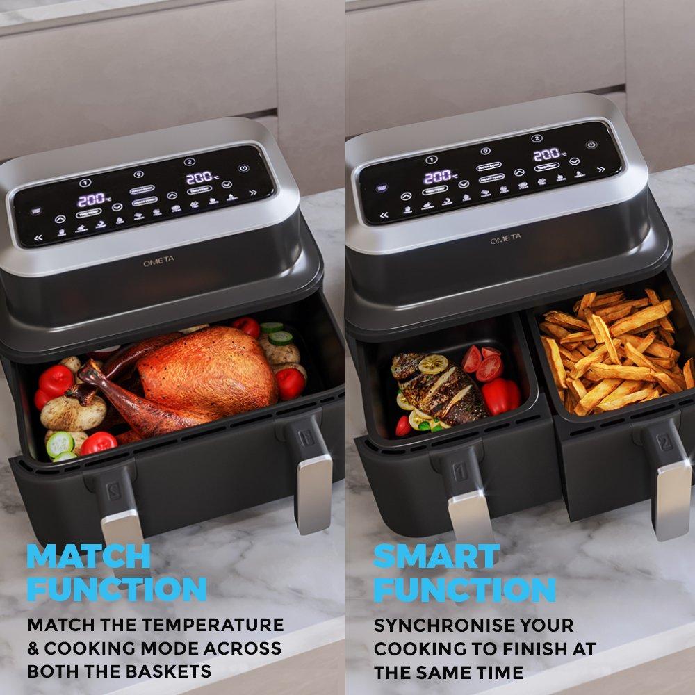 Alivio 9L Double Basket Air Fryer