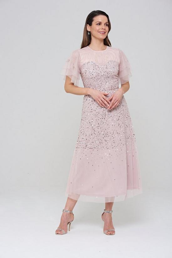 Amelia Rose Embellished Midi Dress 1
