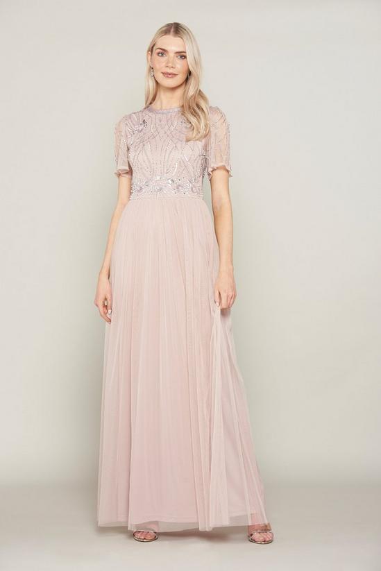 Amelia Rose Embellished Bodice Maxi Dress 1