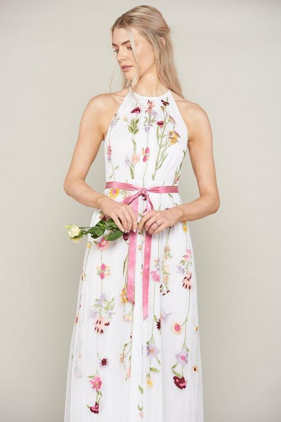 Amelia Rose Floral Embroidered Midi Dress 3